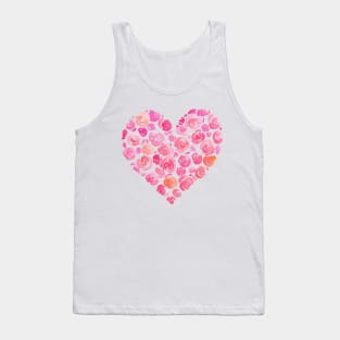 floral heart Tank Top